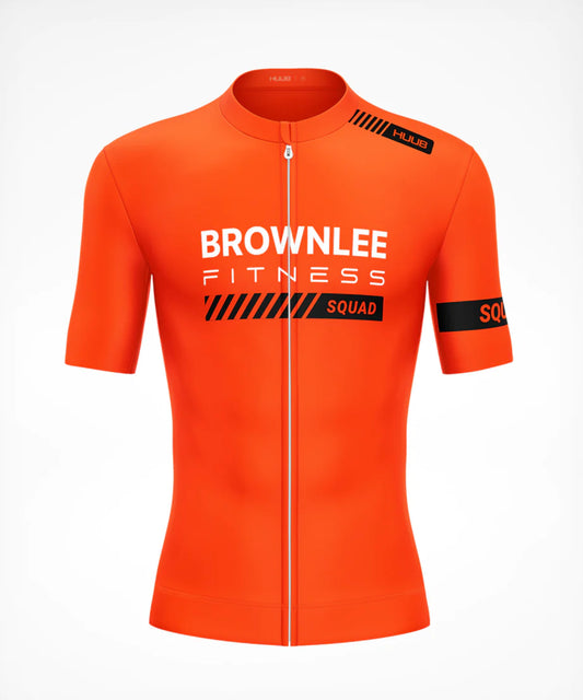 Brownlee Fitness Pro Aero Cycle Jersey Orange - Men's